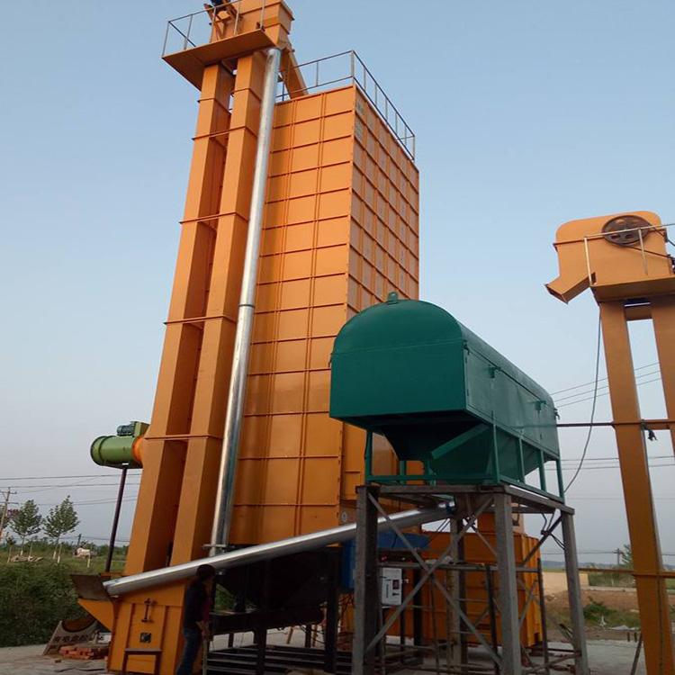 9.95kw 12000kg Raw Paddy Dryer Batch Type pollution proof Withou Paste