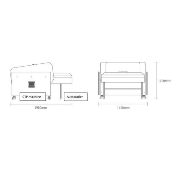 25pph Preprinting Online Thermal Offset Plate Making Machine