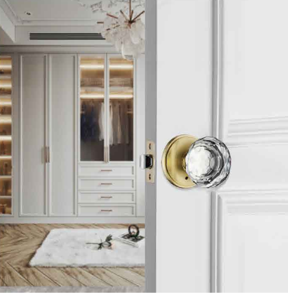 Antitheft Knob Door Lock Adjustable 2 - 3/8 Backset Vintage Door Knobs With Locks