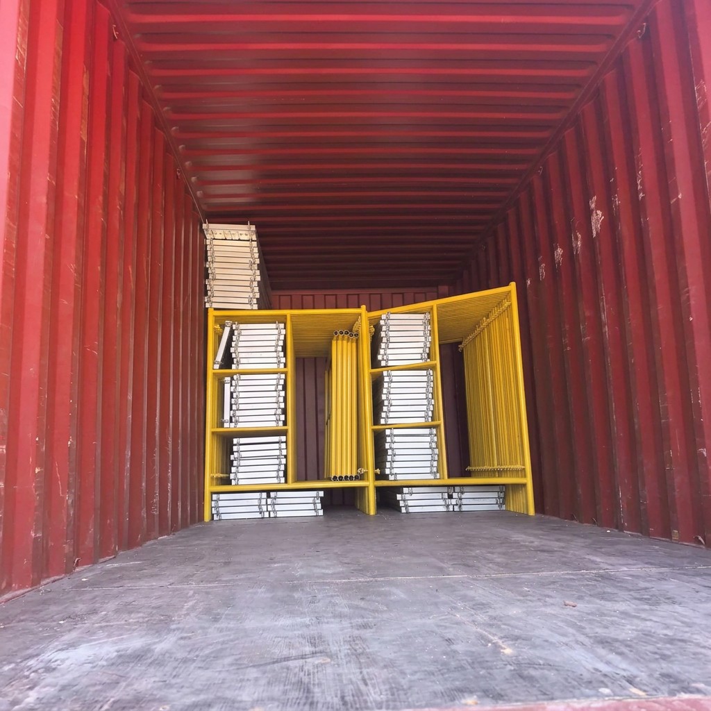 Mobile Walk Through Frame Scaffolding Tower For Interior Maintenance Work