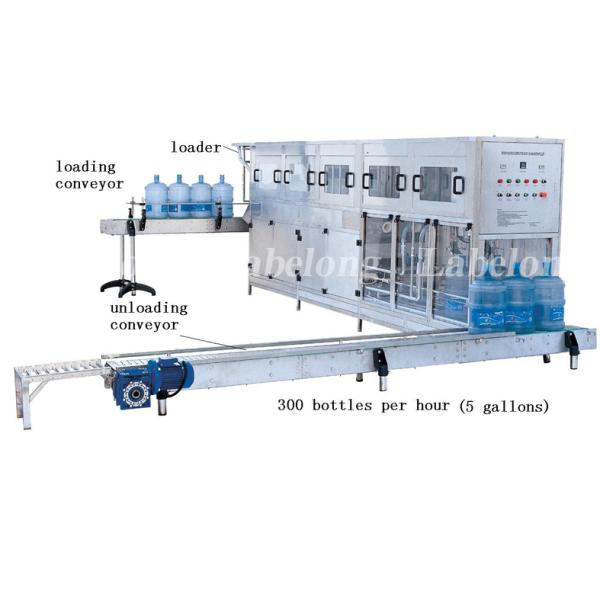 Barreled Water Automatic 5 Gallon Bottle Washer Filling Capping Available