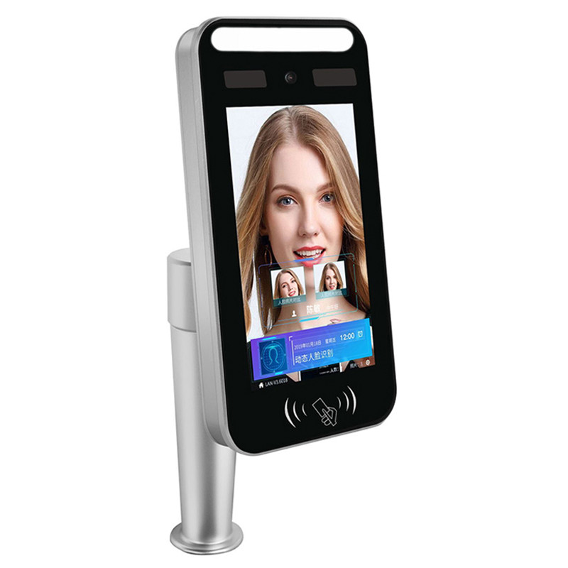 Binocular Face Recognition Walk Through Temperature Scanner Smart Attendance