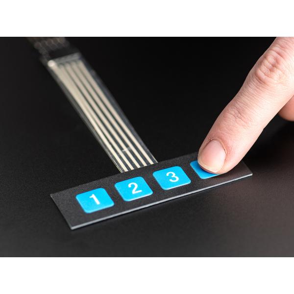 1*4 4 Key Matrix Membrane Switch Keypad Control Panel Extended Keyboard Super Slim
