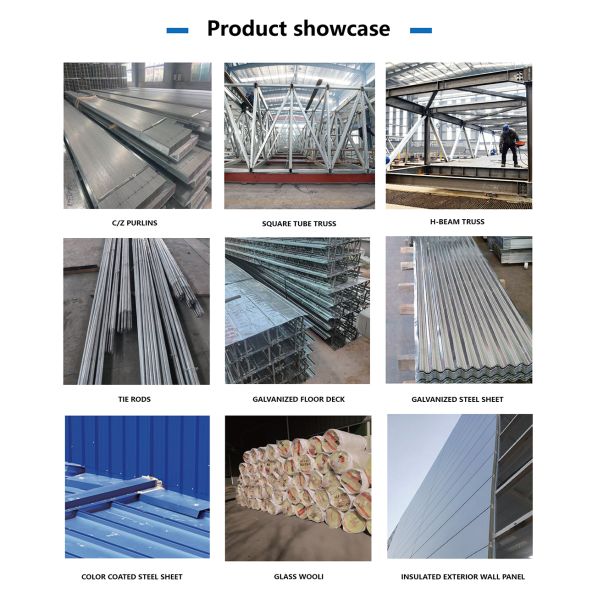 Multi Span Pre Engineered Steel Structural sandwich panel Storage Warehouse High Strength Q235b Q355b Steel Frame Kit
