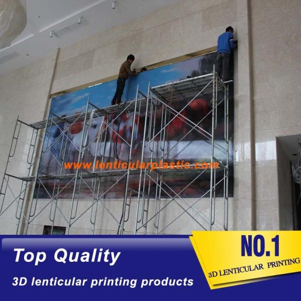 large size lenticular poster indoor 3d lenticular effect image flip lenticular printing picture for advertisement
