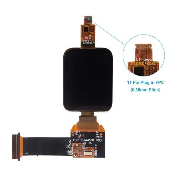 1.65 Inch AMOLED Display Module, 368X448 Resolution, QSPI Interface IC RM69090 Driving