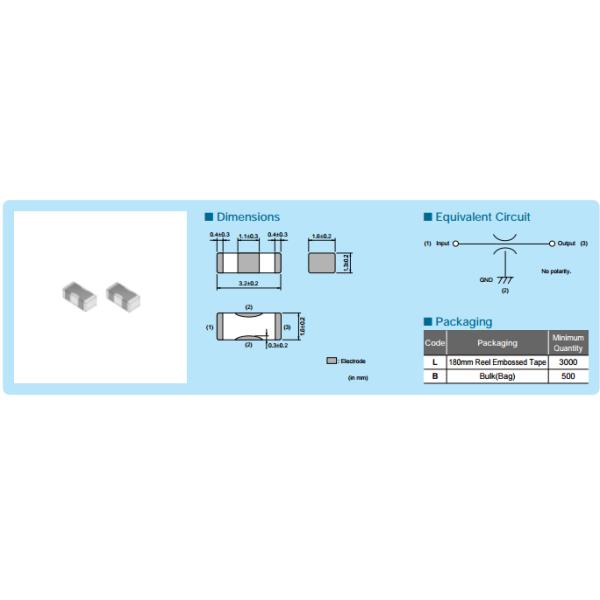 NFM21PC475B1A3 SMD/BLOCK Type EMI Suppression Filters