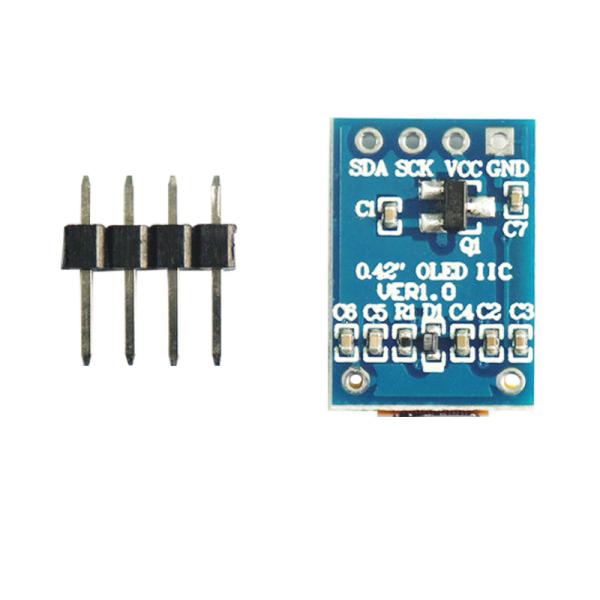 0.42 Inch PMOLED Display , 72X40, IIC/SPI Interface , 16 PINS Oled Module