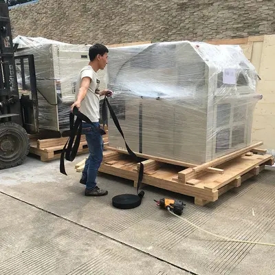 Ditch Lining Machine for Construction Operations About three construction personnel