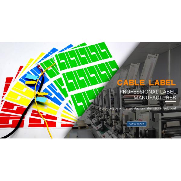 Custom A4 Cable Labels Waterproof Printable Stickers