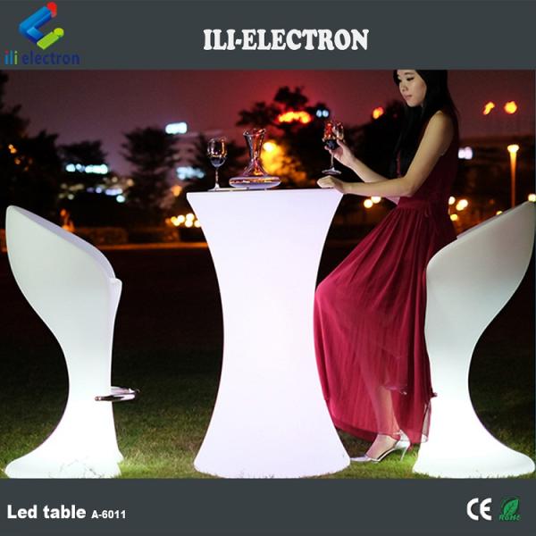 commercial used plastic led cocktail table