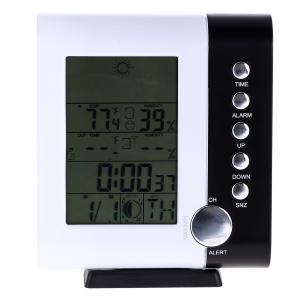 China Wireless Digital Thermometer Hygrometer 433MHz Weather Station Alarm Clock Barometer Indoo on sale