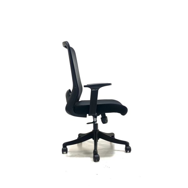 Medium Back Office Ergonomic Mesh Computer Chair With Fixed Armrest Back Support