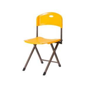 China Waterproof Yellow Plastic Folding Chairs , Foldable Camping Chair PP Injection on sale