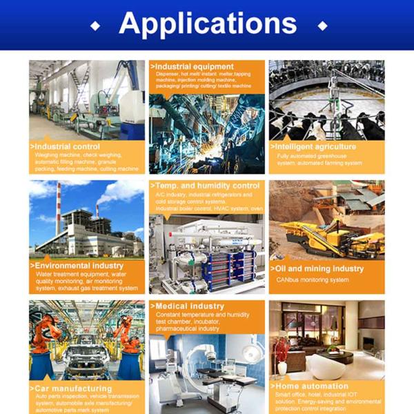 Coolmay Industrial Integrated HMI PLC Can Optional Analog 4AD 2DA PLC Controller For Electronic Equipment