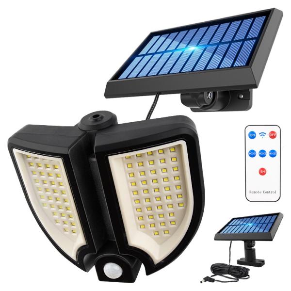 Split Outdoor Waterproof 300Lm Solar Powered LED Wall Light
