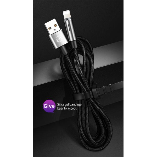 Auto Cut Off Nylon Quick Charging Cable Smart Disconnect Intelligent USB Date Cable