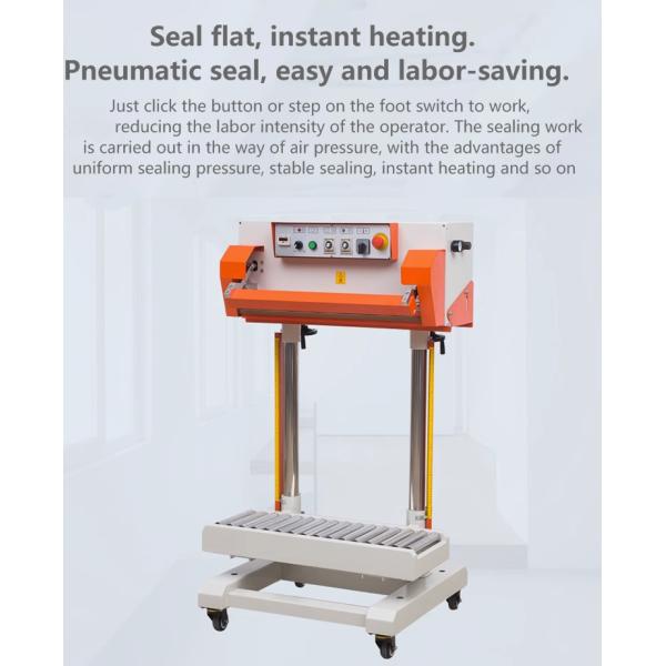 50KG Max Load Capacity Pneumatic Vertical Sealer for Retail Packaging and Preservation