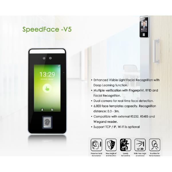 200000 Logs 5" BioAccess Face Scanner Detection Biometric Machine