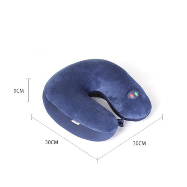 Travel-friendly U shaped vibrating pillow with infrared physiotherapy function