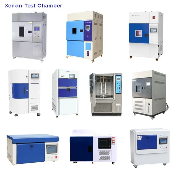 Xenon Accelerated Testing Chamber with 90 ~ 98% RH Humidity Range and PID Self-Tuning Temperature Control for UV-A and UV-B Wavelength Testing
