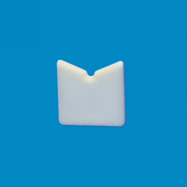 95% Alumina Ceramic product sample showing white ceramic material