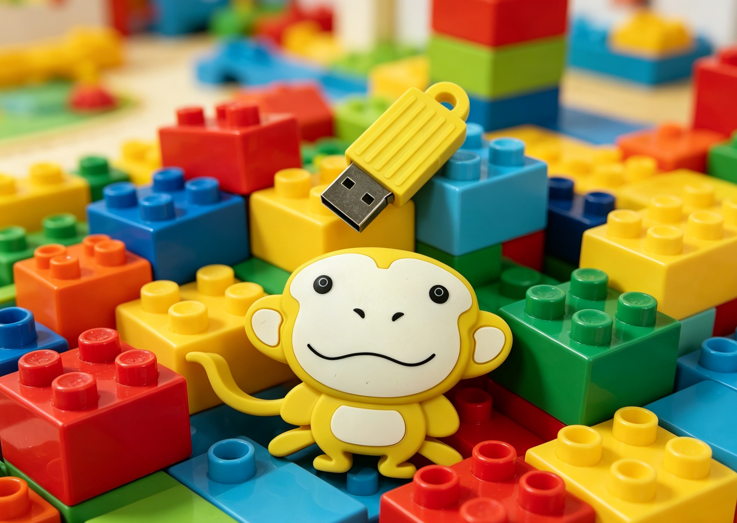 Customized Shaped By Monkey PVC Mold Personalized USB Flash Drive Featuring Data Encryption Option For Marketing And Secure Data Access