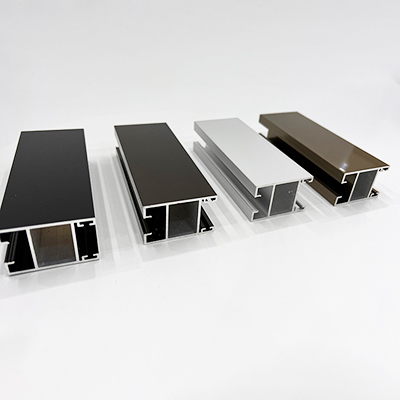 Titanium Anodizing Brushed Rectangular Tubes Modern Design Aluminium Alloy Profile