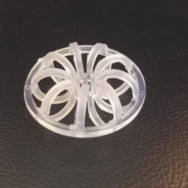 Plastic Random Packing PVC Teller Rosette Ring 47mm For Stripping Service