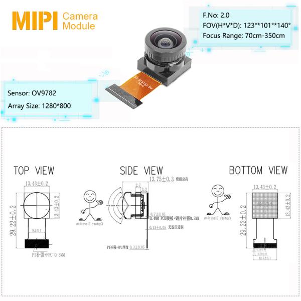 120 FPS Sensor OV9782 1-Megapixel Mini MIPI Camera Module