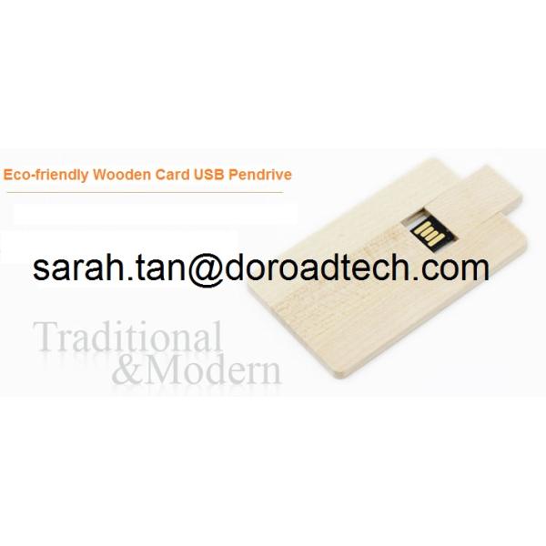 100% Creative Wooden Card USB Flash Drive Popular USB Card Memory Stick Customize LOGO