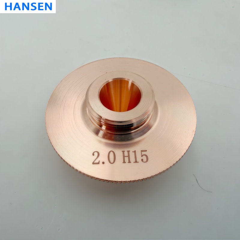 Premium D32 Laser Cutting Nozzle , High-Purity Copper Single & Double Layer Nozzle for Fiber Laser Cutting Machine , Chrome-Plated CNC Cutting