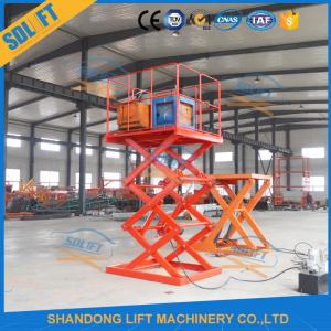 Quality Warehouse Hydraulic Scissor Lift Platform With CE 1000kgs Load for sale