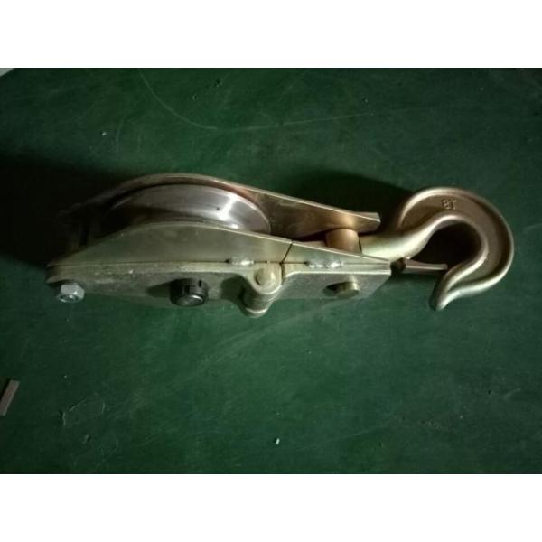 Single Wheels Steel 30KN Snatch Hoisting Block For Lifting