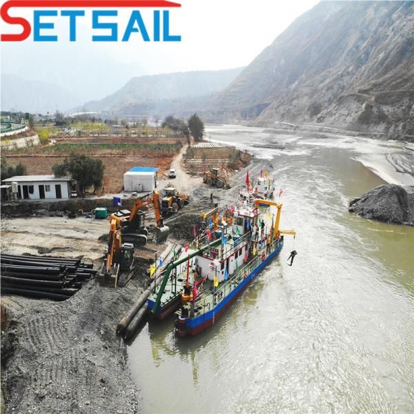 Siemens PLC Controlled Cutter Suction Sand Dredging Equipment for Dredging Depth 1-30m