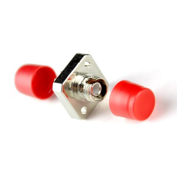 FC Simplex Square Type Fiber Optic Adapter Metal Type With Ceramic Sleeve