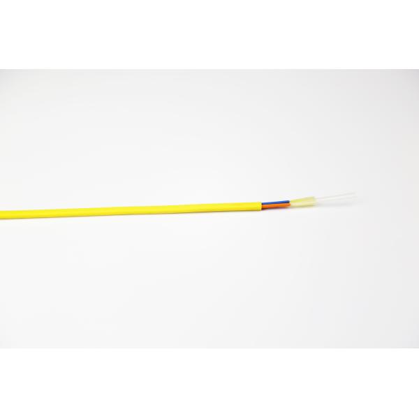 LSZH ruggedized flat 2 core duplex multimode fiber optic cable,with added protective layer making it more rugged