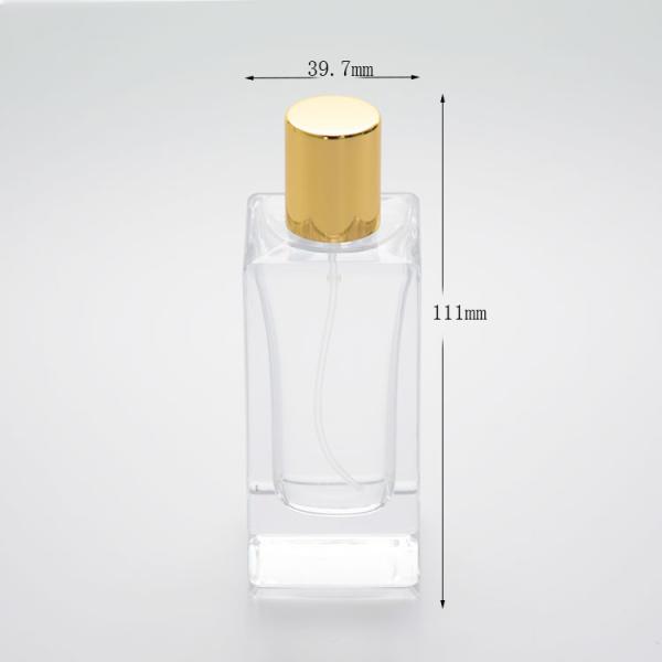 100ml Square Glass Perfume Bottle with Magnetic Cap