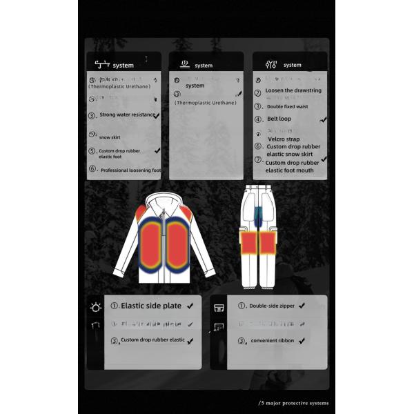 Sample Unisex Ski Pants with Windproof and Rainproof Features Quick Dry Technology