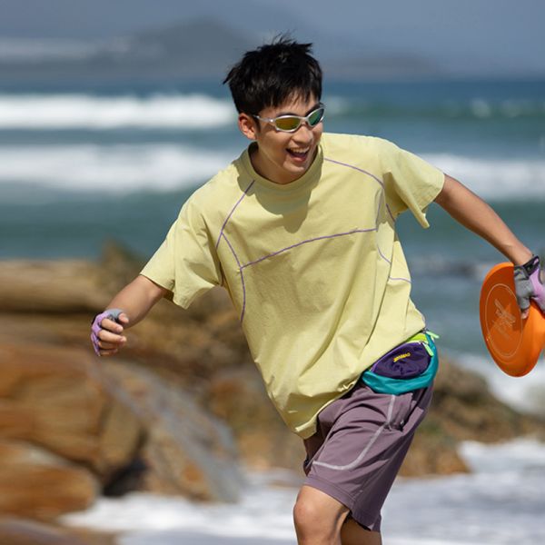 Summer Moisture Wicking Quick Dry Breathable Lightweight Antibacterial Refreshing Comfort Sports Couple Short Sleeve T-Shirt