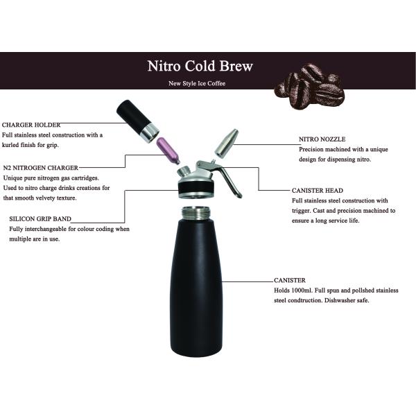 1L Nitro Cold Brew Whipped Cream Dispenser