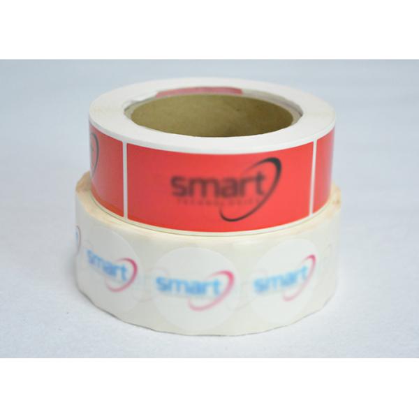 High Secure Warranty Tamper Proof Barcode Labels , Writable PET Custom Security Labels