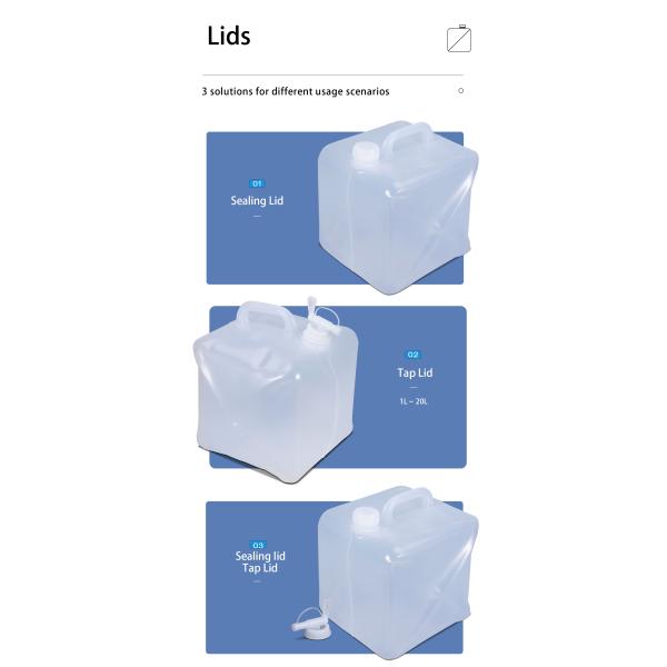 Custom Size Accepted LDPE Collapsible Water Container for Easy Storage and Transport