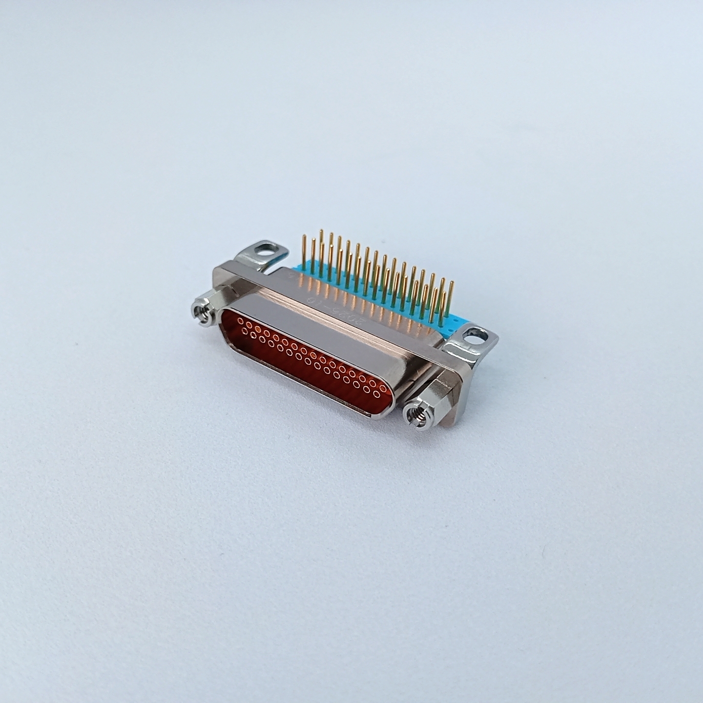 Right Angle 25 Pin Male J30J Connector Micro Rectangular Connector with 1.27mm Pitch for PCB Mounting
