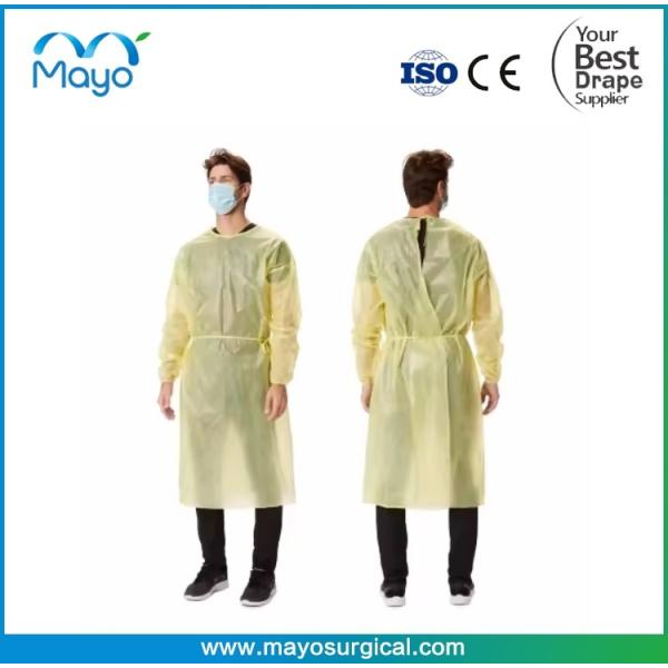 NON STERILE ISOLATION GOWN IN POLYPROPYLENE 30G/M²