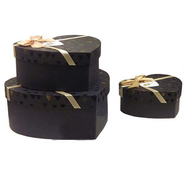 Red Customized Gift Box Heart Shaped Paper Chocolate Packaging Box With Logo Printing