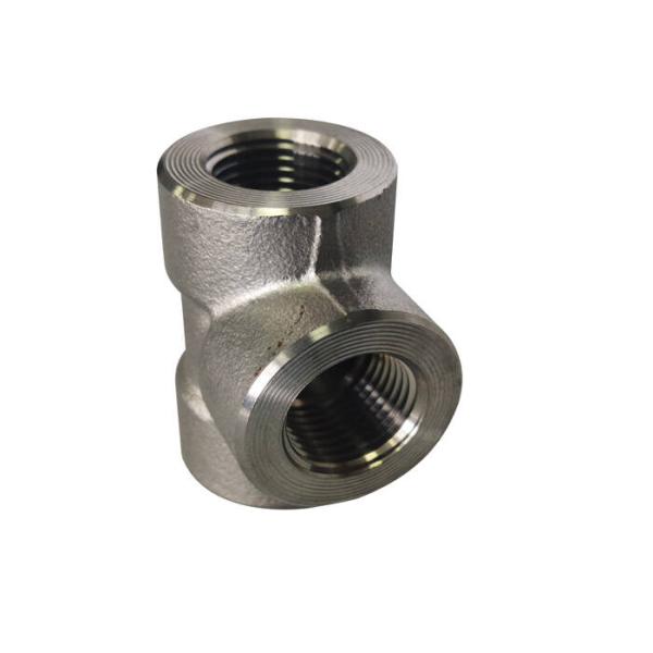 3 Way Female 316 NPT 80mm Threaded Pipe Fitting