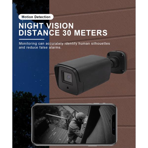 Customized Size 16 Channels H.265 4K 8MP Wired POE IP Network Security Camera for Outdoor