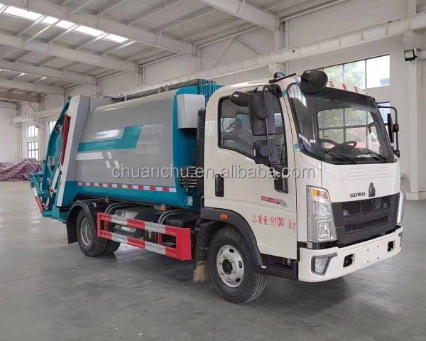 4*2 Trash Compression Garbage Trucks and Rubbish Collection Garbage Compactor Truck