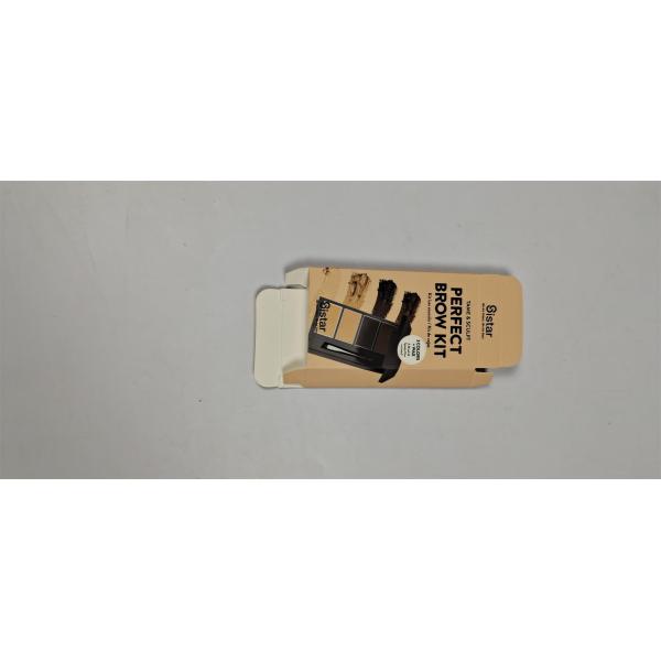 Recyclable Perfect Brow Kit Folding Cosmetics Fancy Packaging Box Production Time 7-15 Days ≤ 1000pcs Rectangular